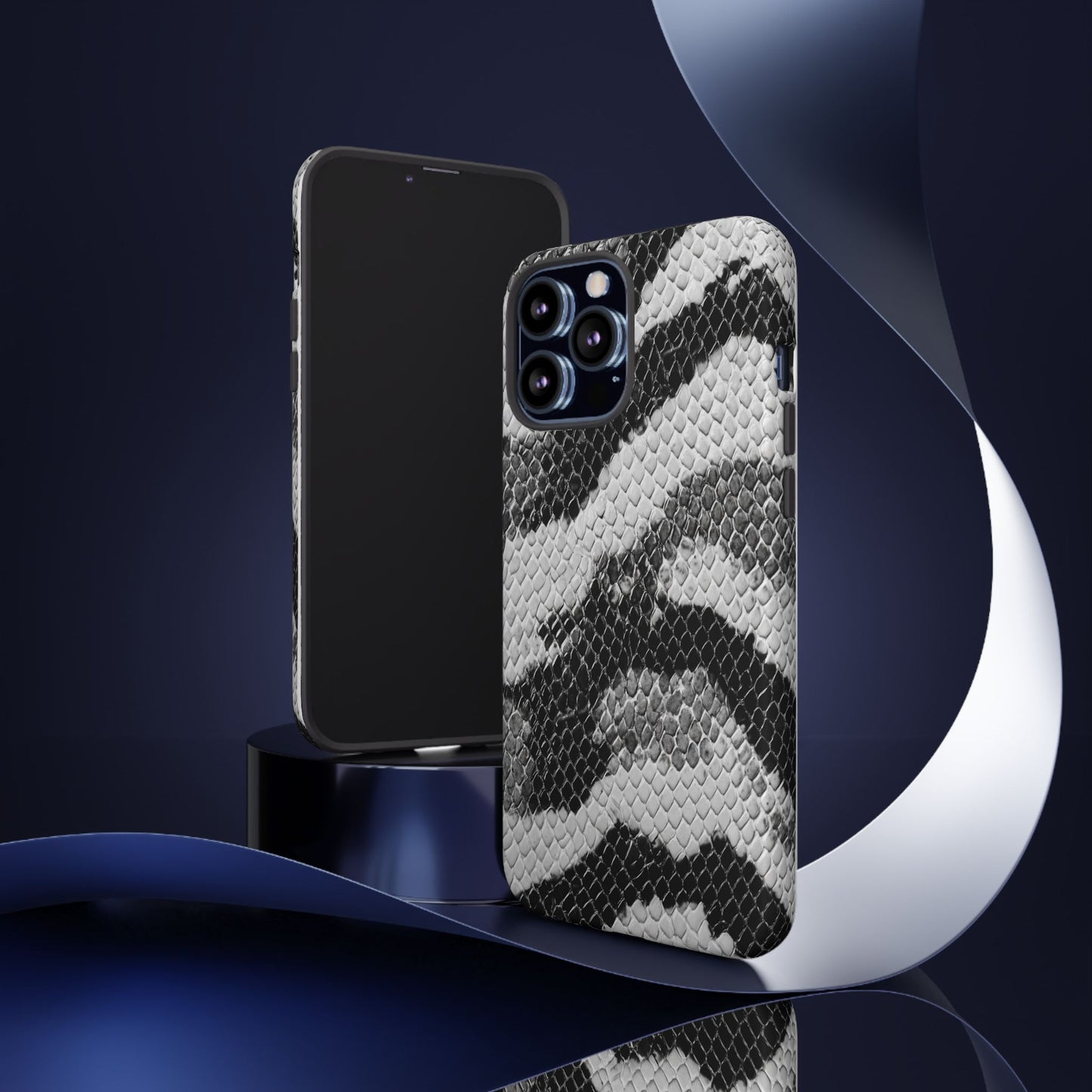 Black & White Snakeskin [TOUGH CASE]