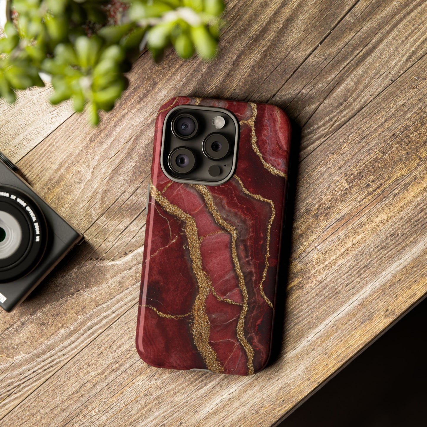 Red & Gold Marble [TOUGH CASE]