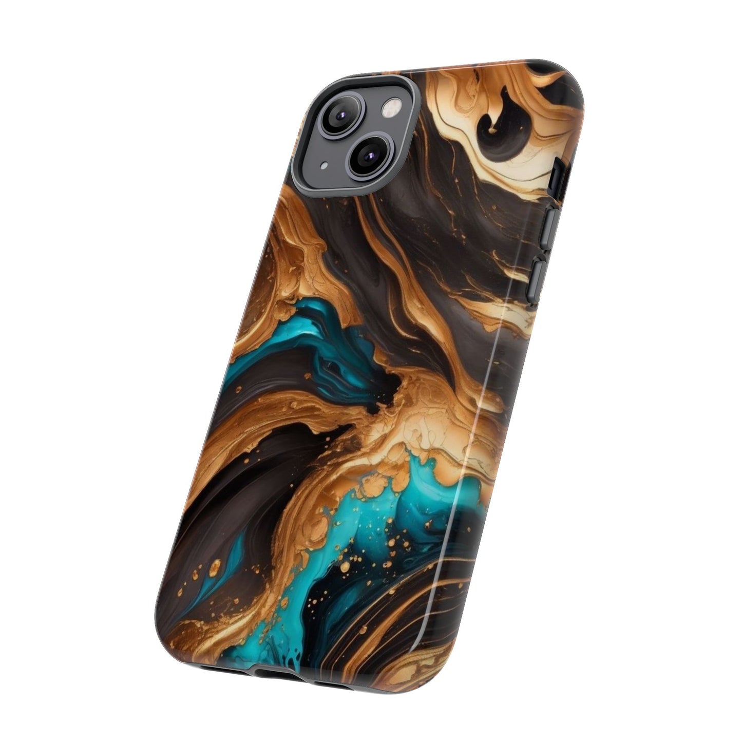 Metallic Swirls (iPhone X - iPhone 17 Pro Max) [TOUGH CASE]