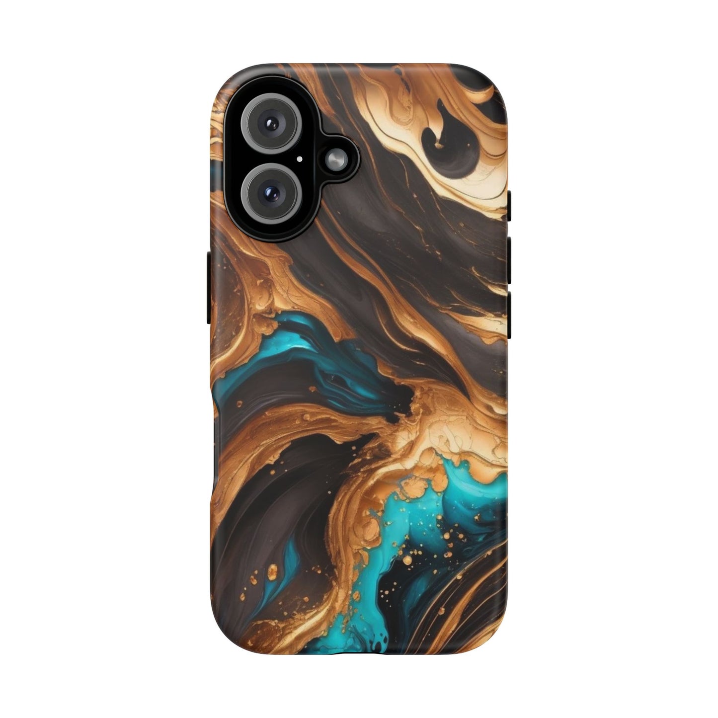 Metallic Swirls (iPhone X - iPhone 17 Pro Max) [TOUGH CASE]
