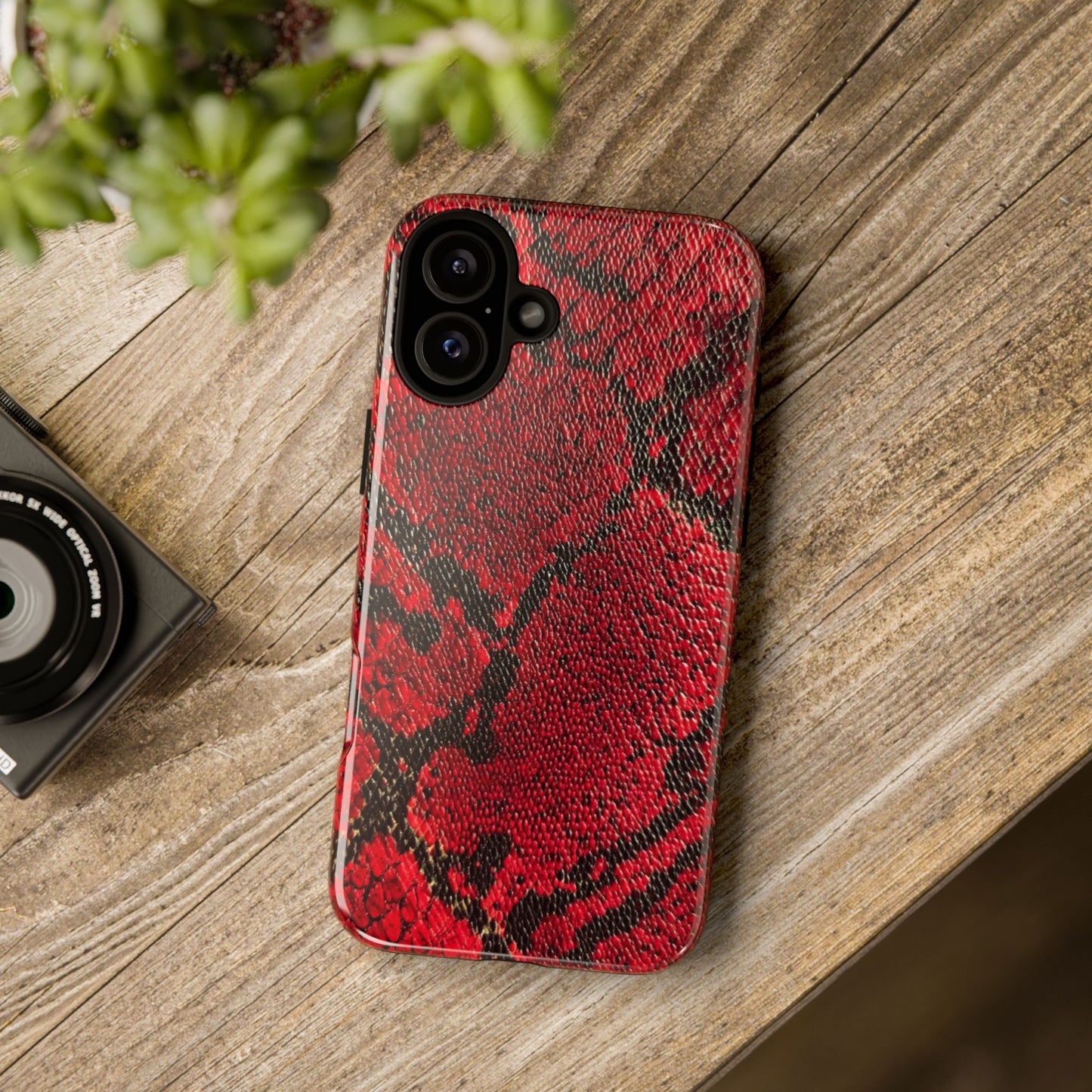Red Snake Skin [TOUGH CASE]