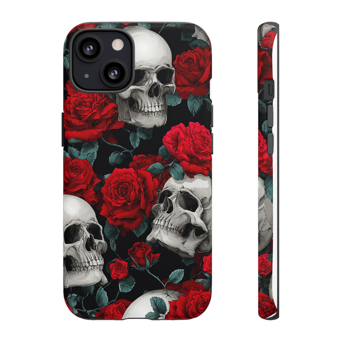 LOW STOCK Skull & Red Roses [TOUGH CASE]