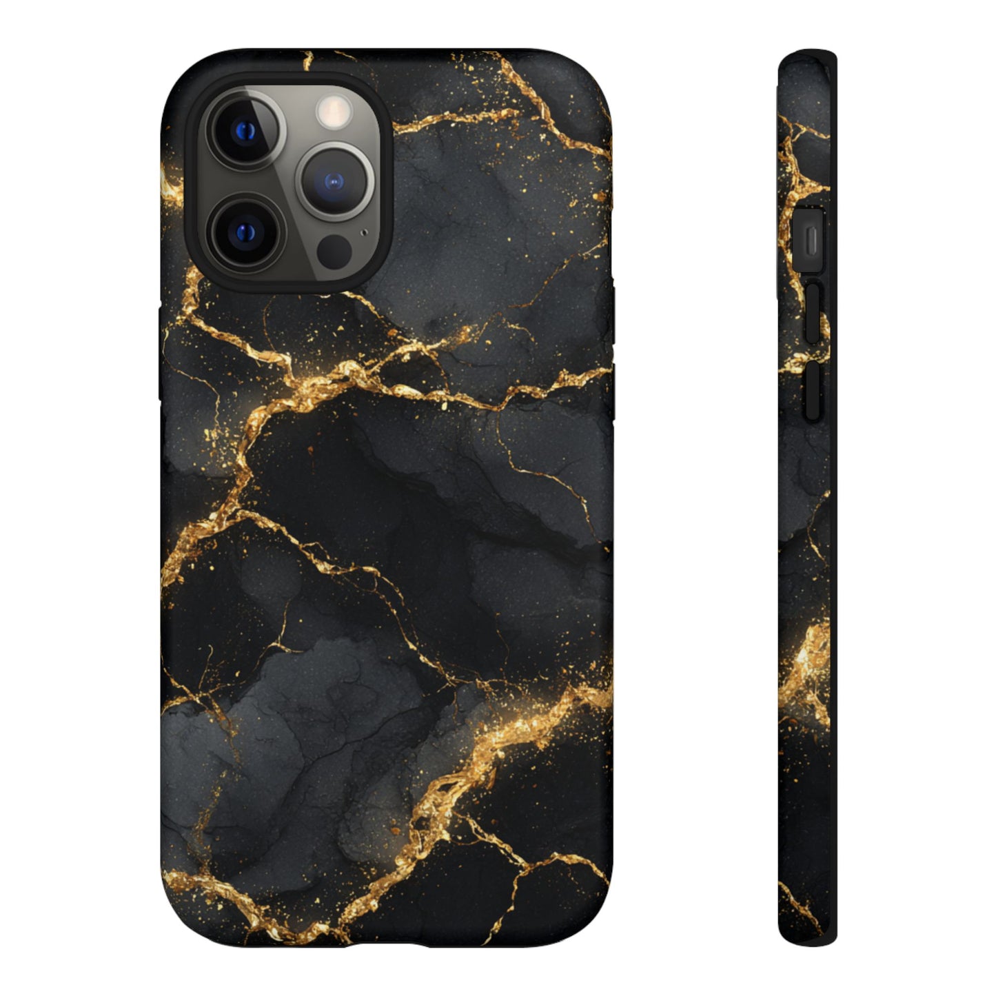 Black & Gold Marble [TOUGH CASE]