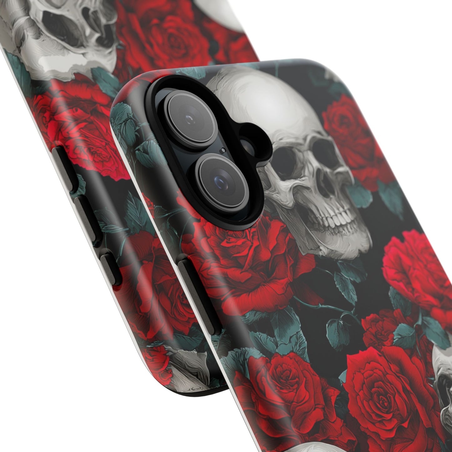 LOW STOCK Skull & Red Roses [TOUGH CASE]