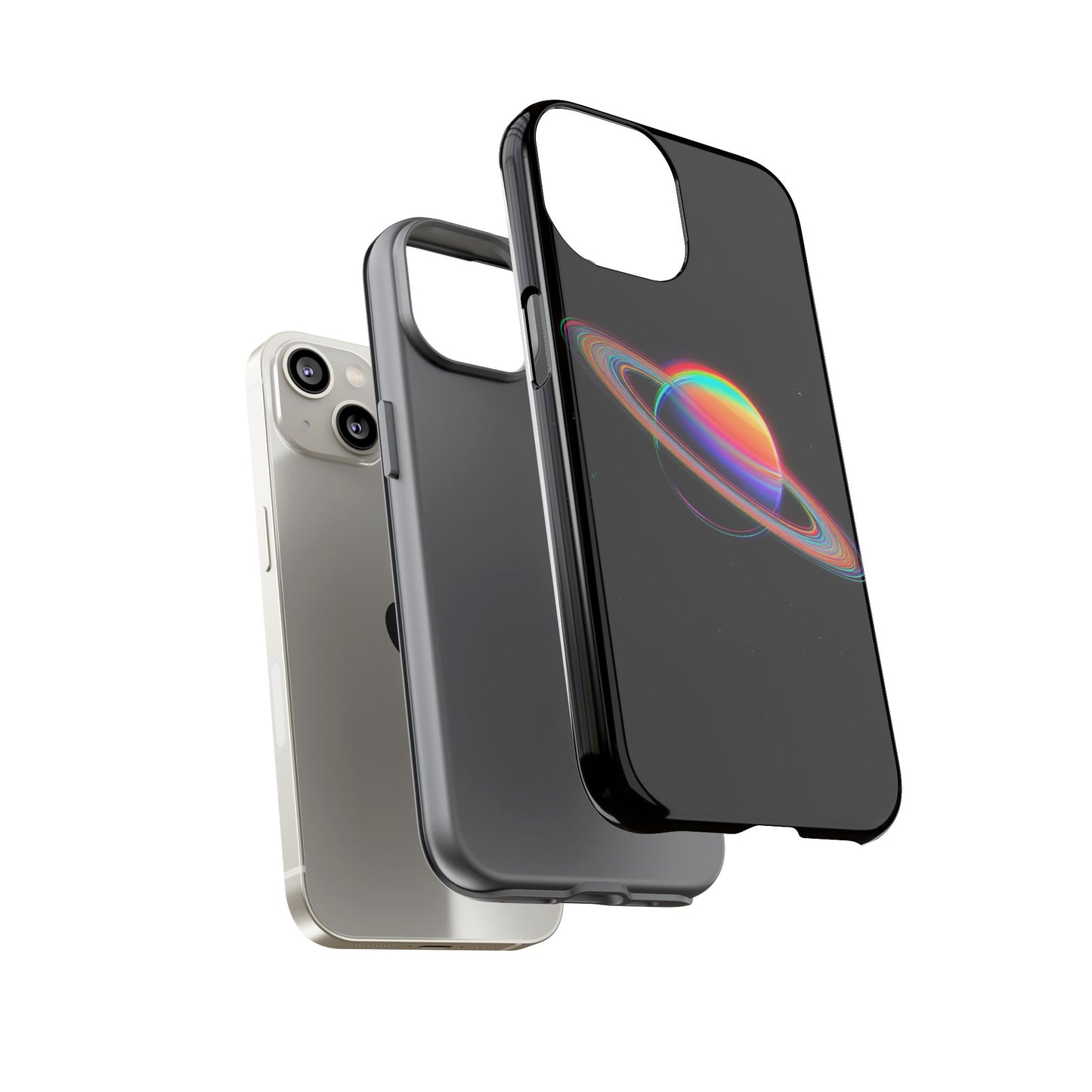 Glitched Saturn – (iPhone X - iPhone 17 Pro Max) [TOUGH CASE]