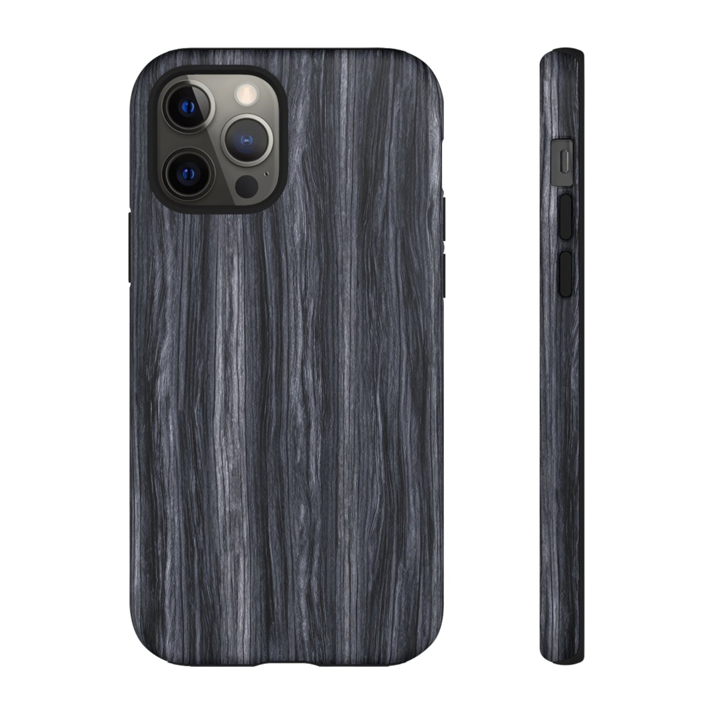 Black Wood (iPhone X - iPhone 17 Pro Max) [TOUGH CASE]