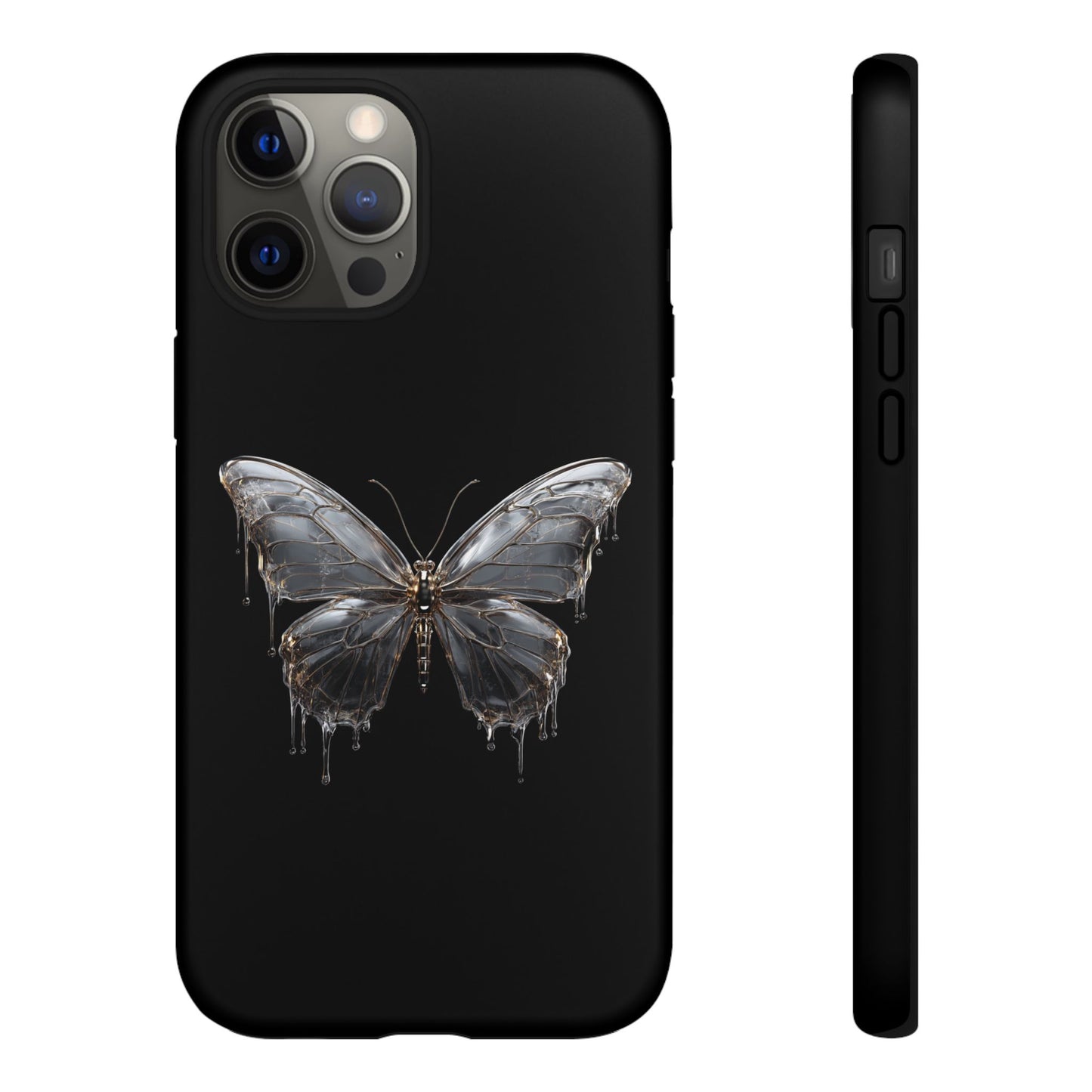 Metallic Butterfly (iPhone X - iPhone 17 Pro Max) [TOUGH CASE]