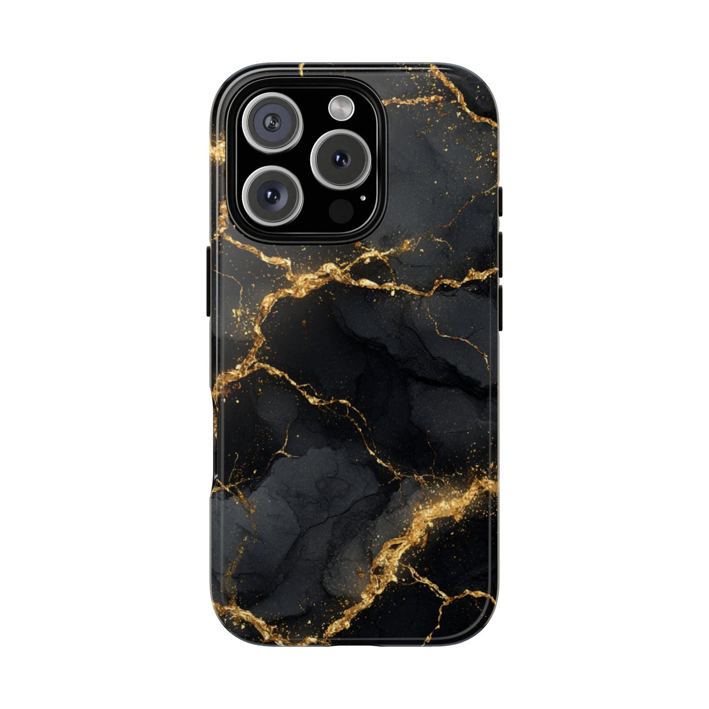 Black & Gold Marble [TOUGH CASE]