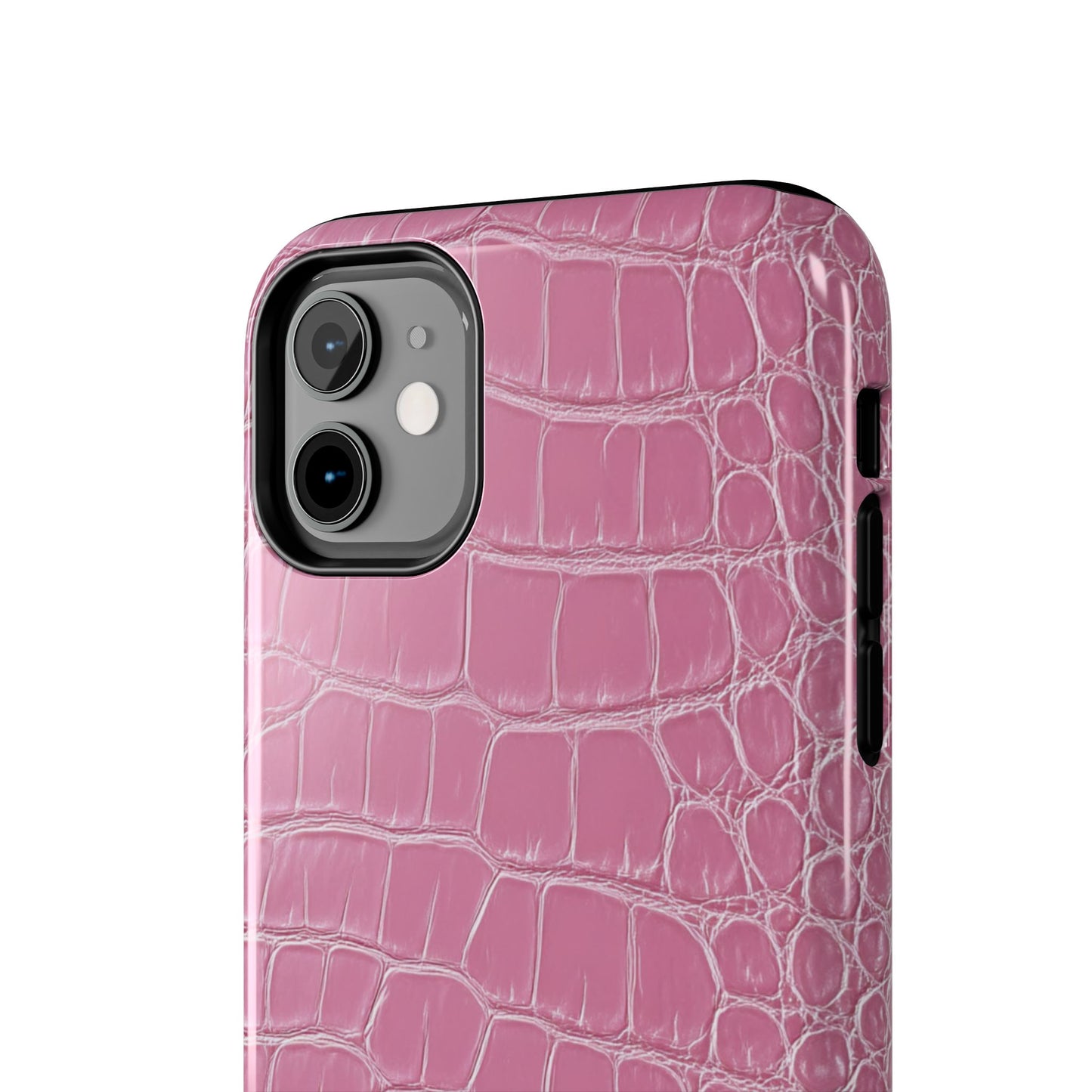 Pink Crocodile Leather