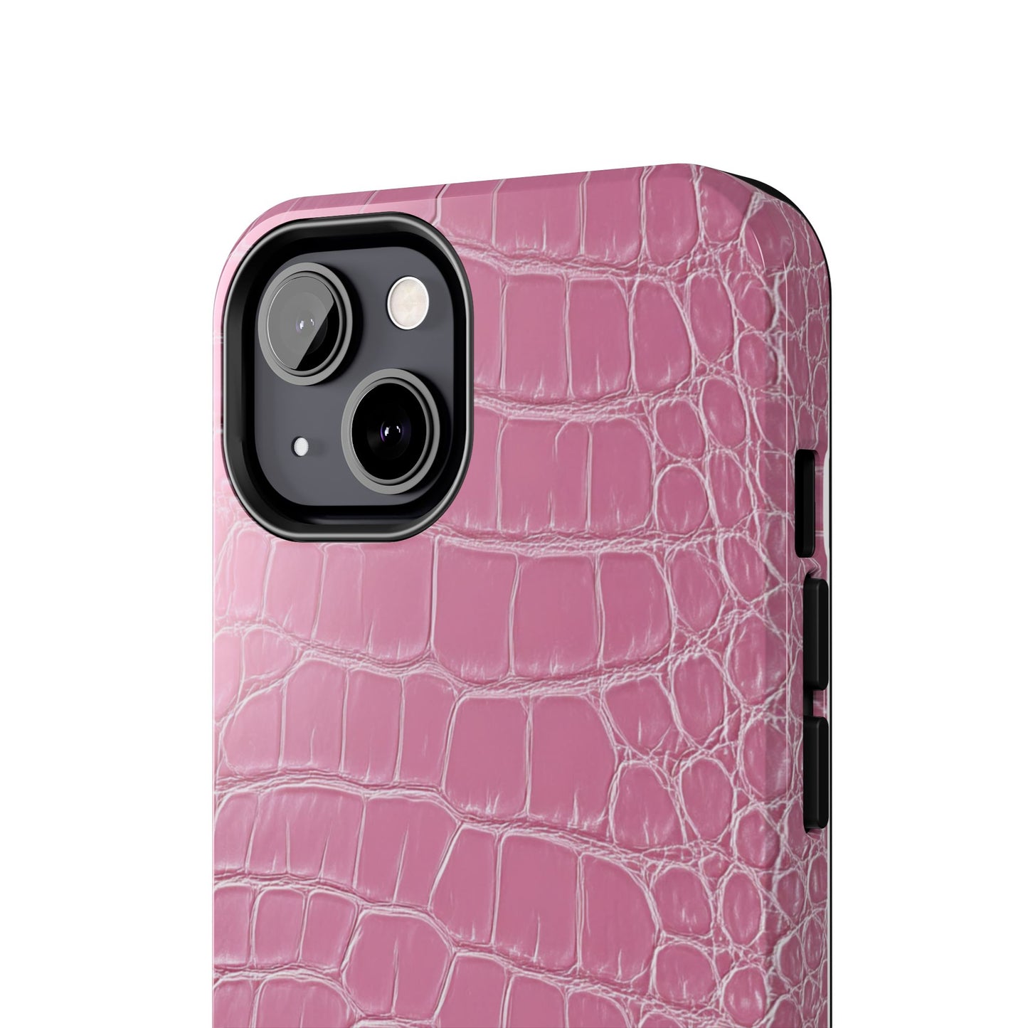 Pink Crocodile Leather