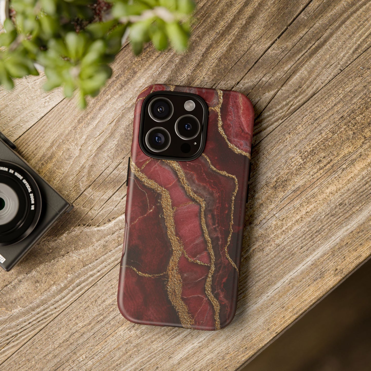 Red & Gold Marble [TOUGH CASE]