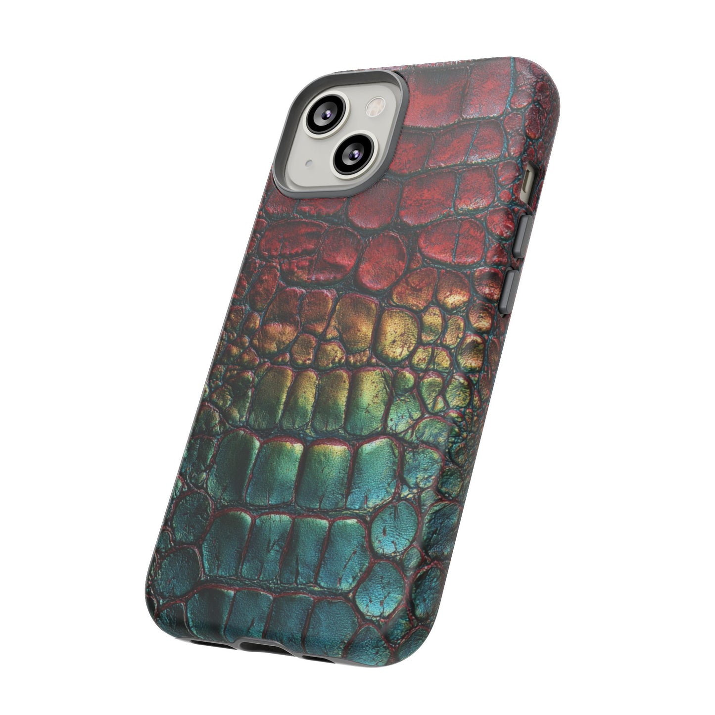 Red, Yellow, Blue Crocodile Skin [TOUGH CASE]
