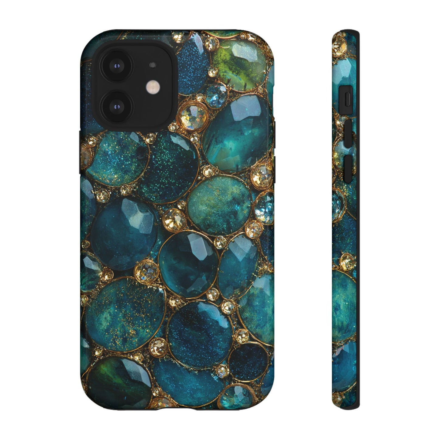 Blue Gemstones (iPhone Pro Max - iPhone X) [Tough Case]