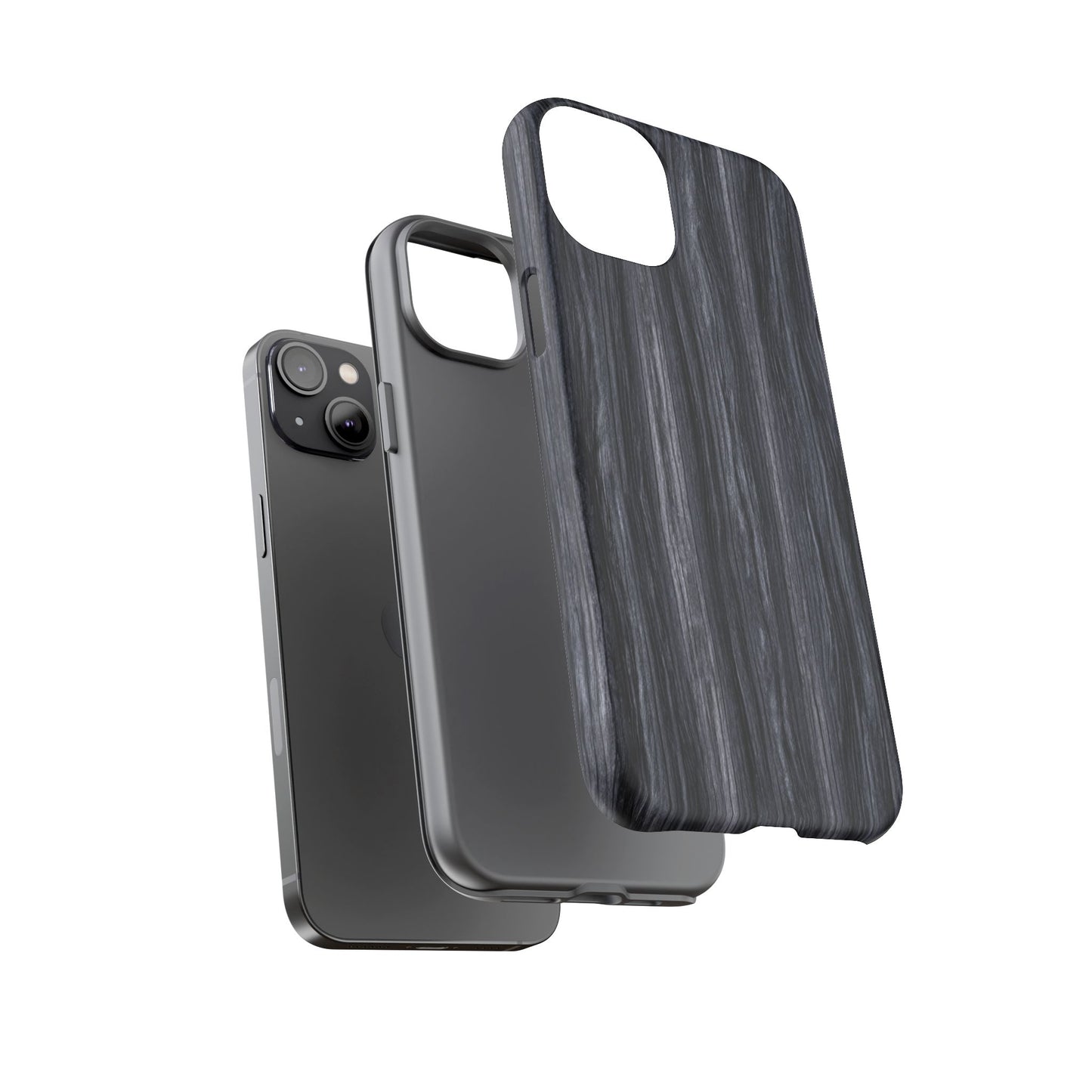 Black Wood (iPhone X - iPhone 17 Pro Max) [TOUGH CASE]