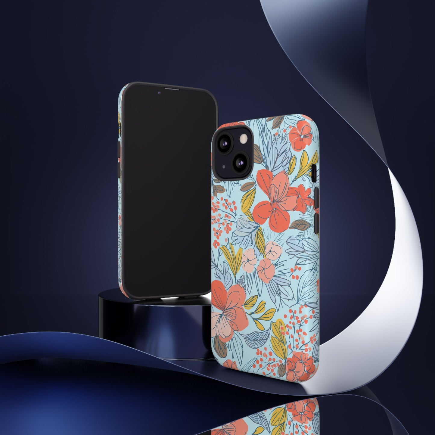 Floral 02 (iPhone X - iPhone 17 Pro Max) [TOUGH CASE]