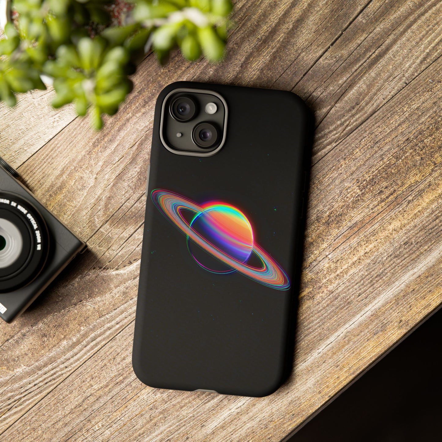 Glitched Saturn – (iPhone X - iPhone 17 Pro Max) [TOUGH CASE]