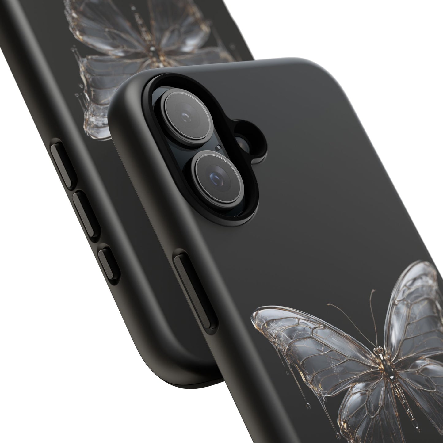 Metallic Butterfly (iPhone X - iPhone 17 Pro Max) [TOUGH CASE]