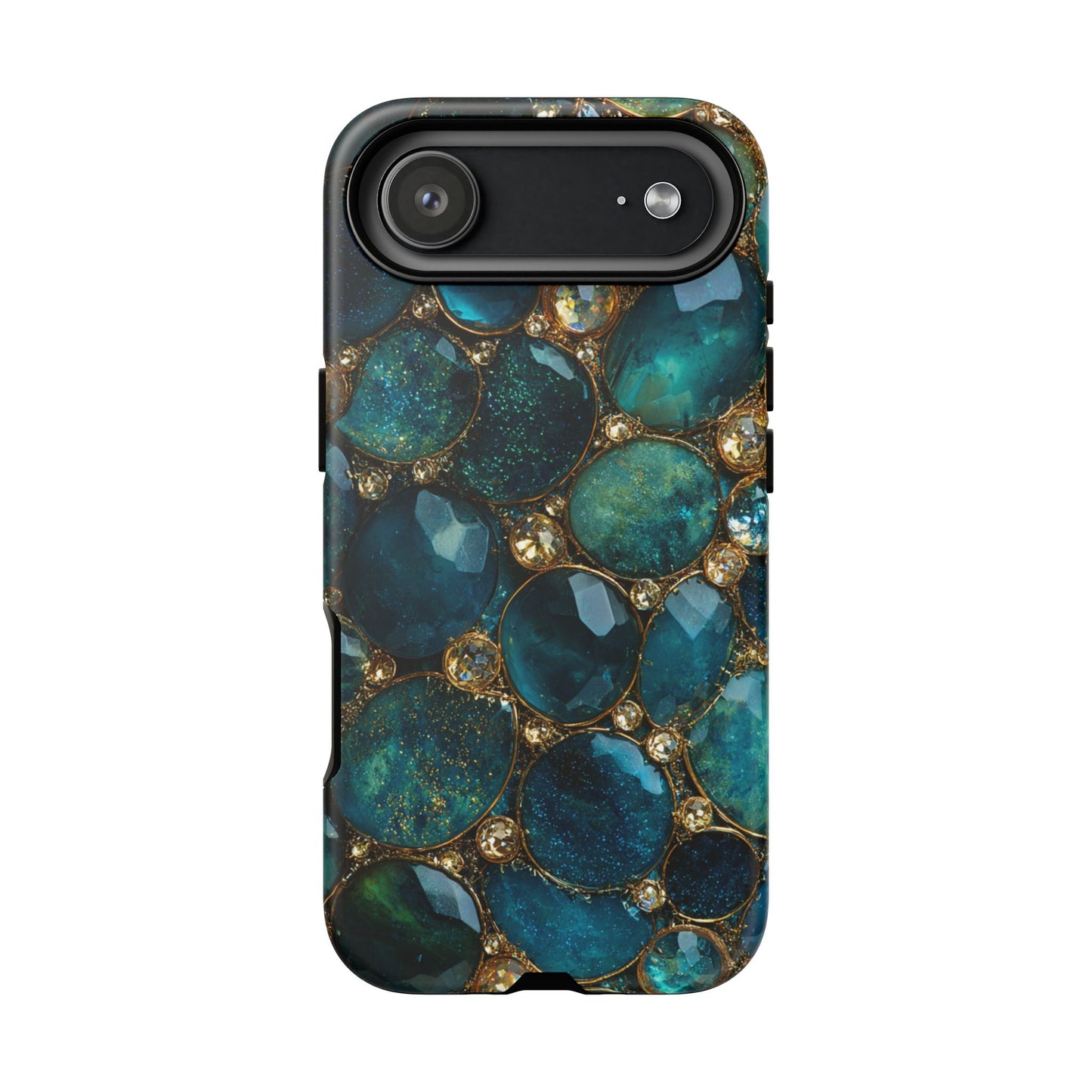 Blue Gemstones (iPhone Pro Max - iPhone X) [Tough Case]