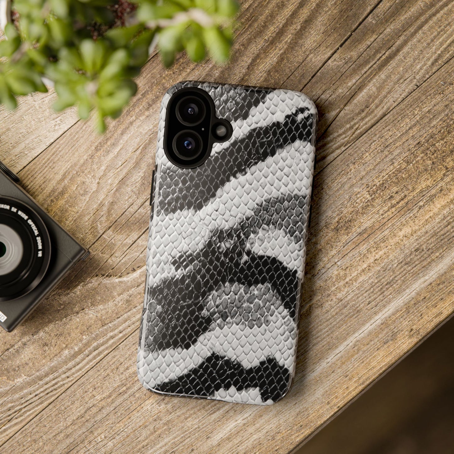 Black & White Snakeskin [TOUGH CASE]
