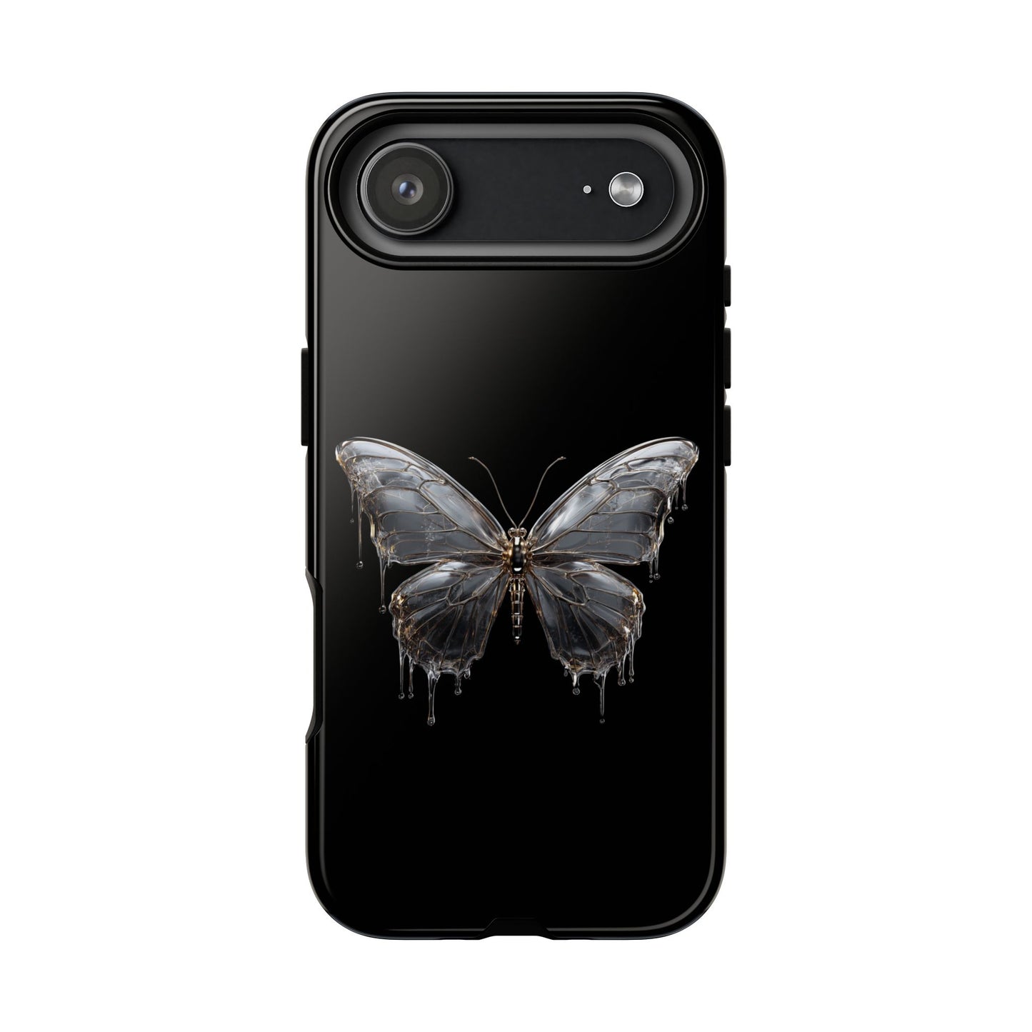 Metallic Butterfly (iPhone X - iPhone 17 Pro Max) [TOUGH CASE]