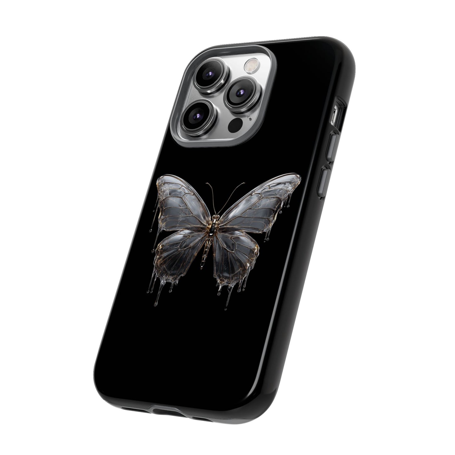 Metallic Butterfly (iPhone X - iPhone 17 Pro Max) [TOUGH CASE]