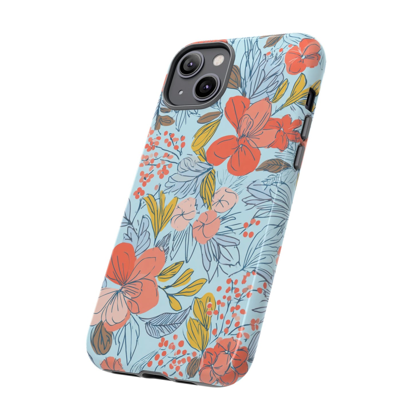 Floral 02 (iPhone X - iPhone 17 Pro Max) [TOUGH CASE]