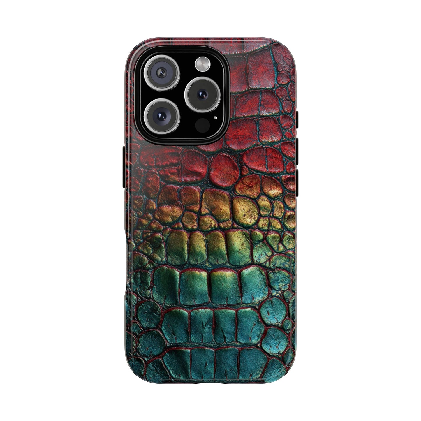 Red, Yellow, Blue Crocodile Skin [TOUGH CASE]