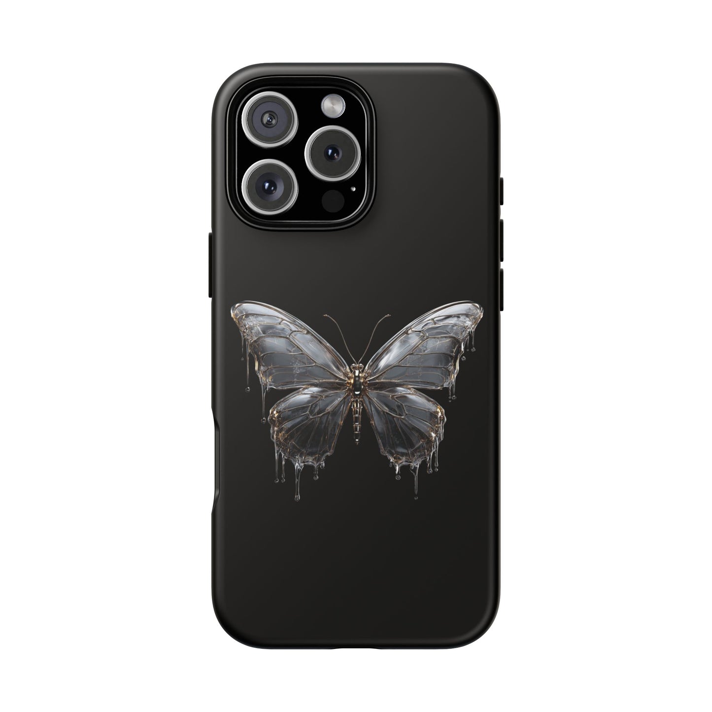Metallic Butterfly (iPhone X - iPhone 17 Pro Max) [TOUGH CASE]