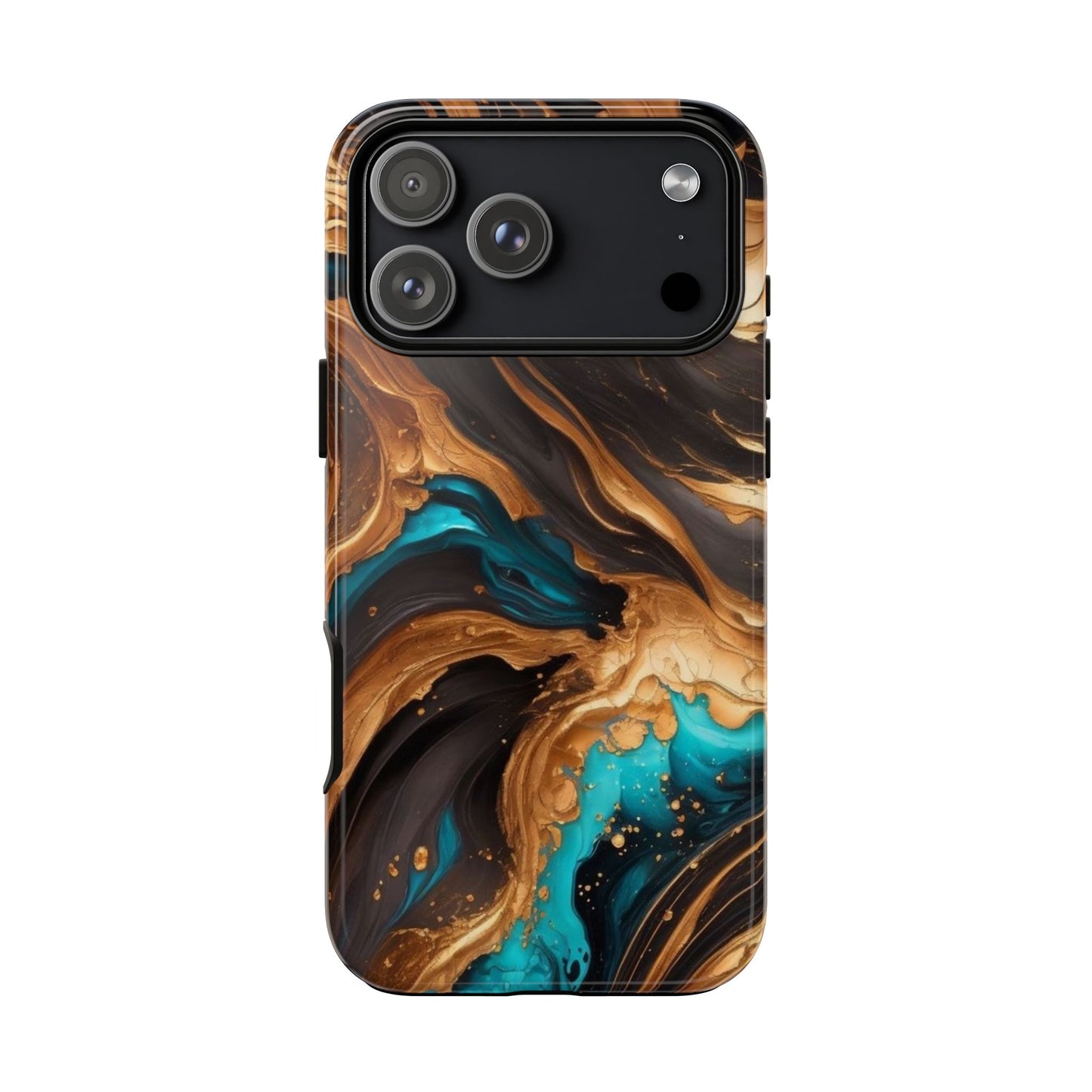 Metallic Swirls (iPhone X - iPhone 17 Pro Max) [TOUGH CASE]