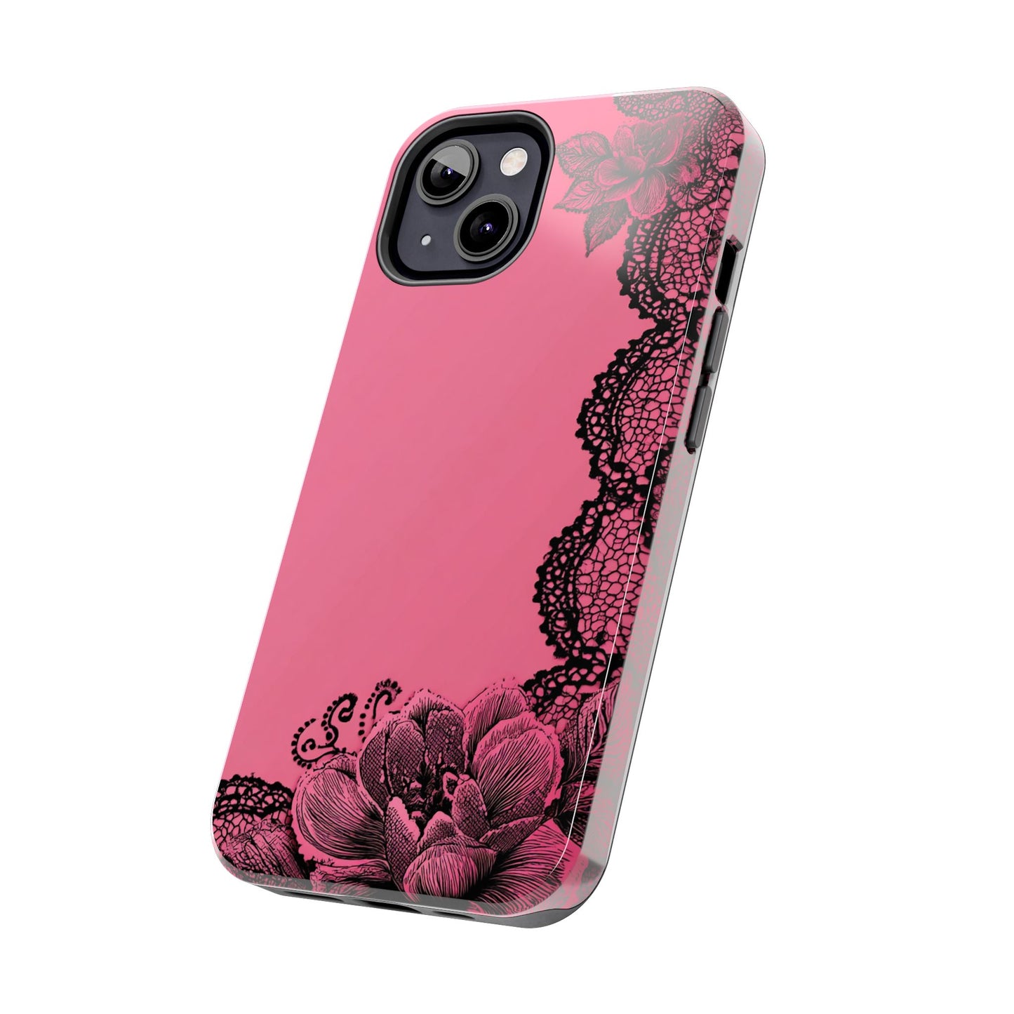 Pink Floral Lace
