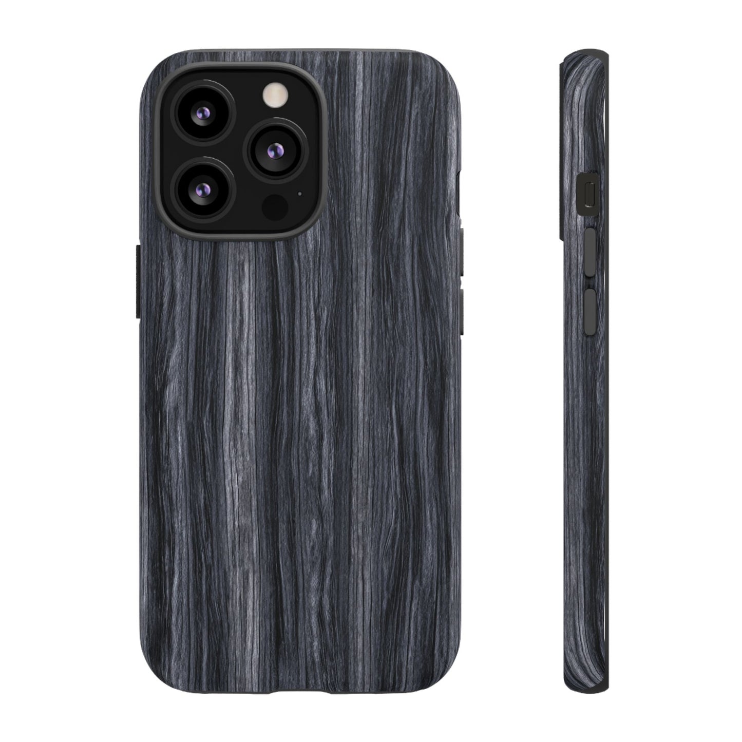 Black Wood (iPhone X - iPhone 17 Pro Max) [TOUGH CASE]