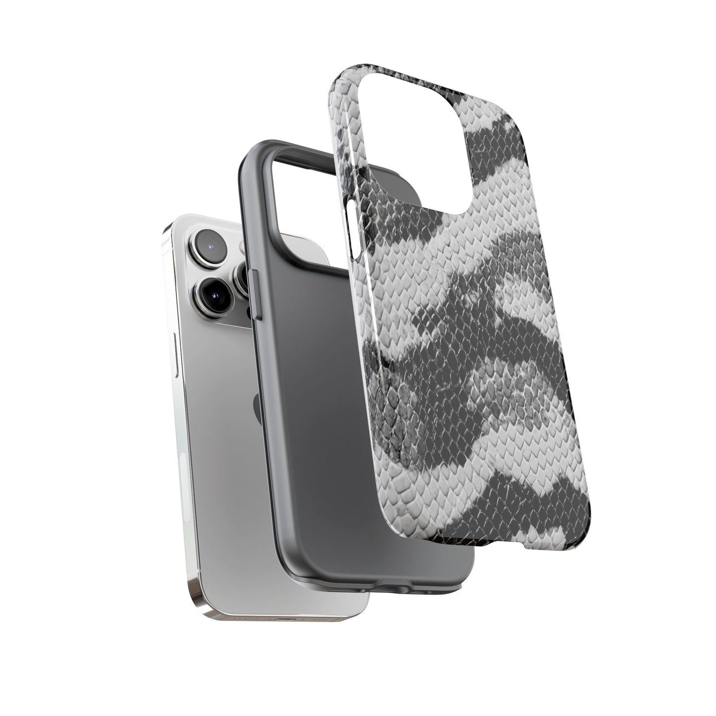 Black & White Snakeskin [TOUGH CASE]