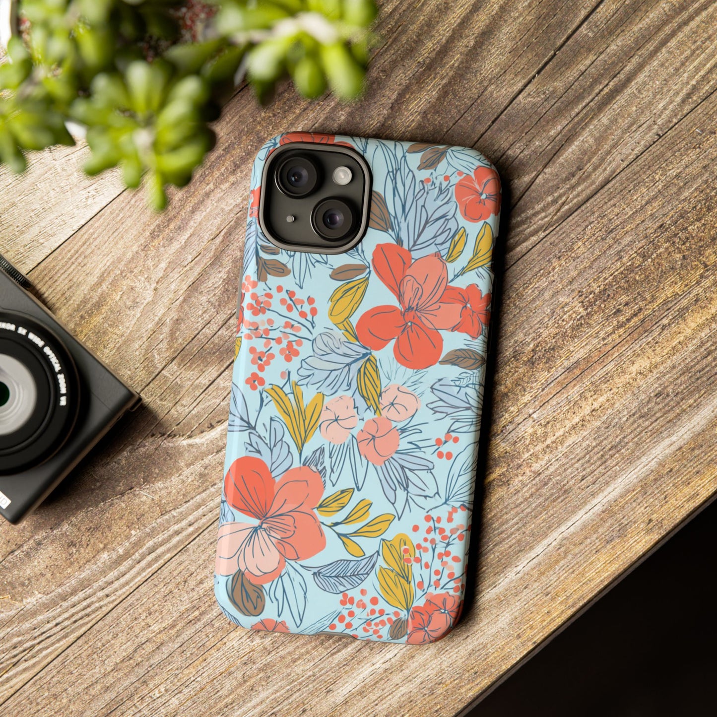 Floral 02 (iPhone X - iPhone 17 Pro Max) [TOUGH CASE]