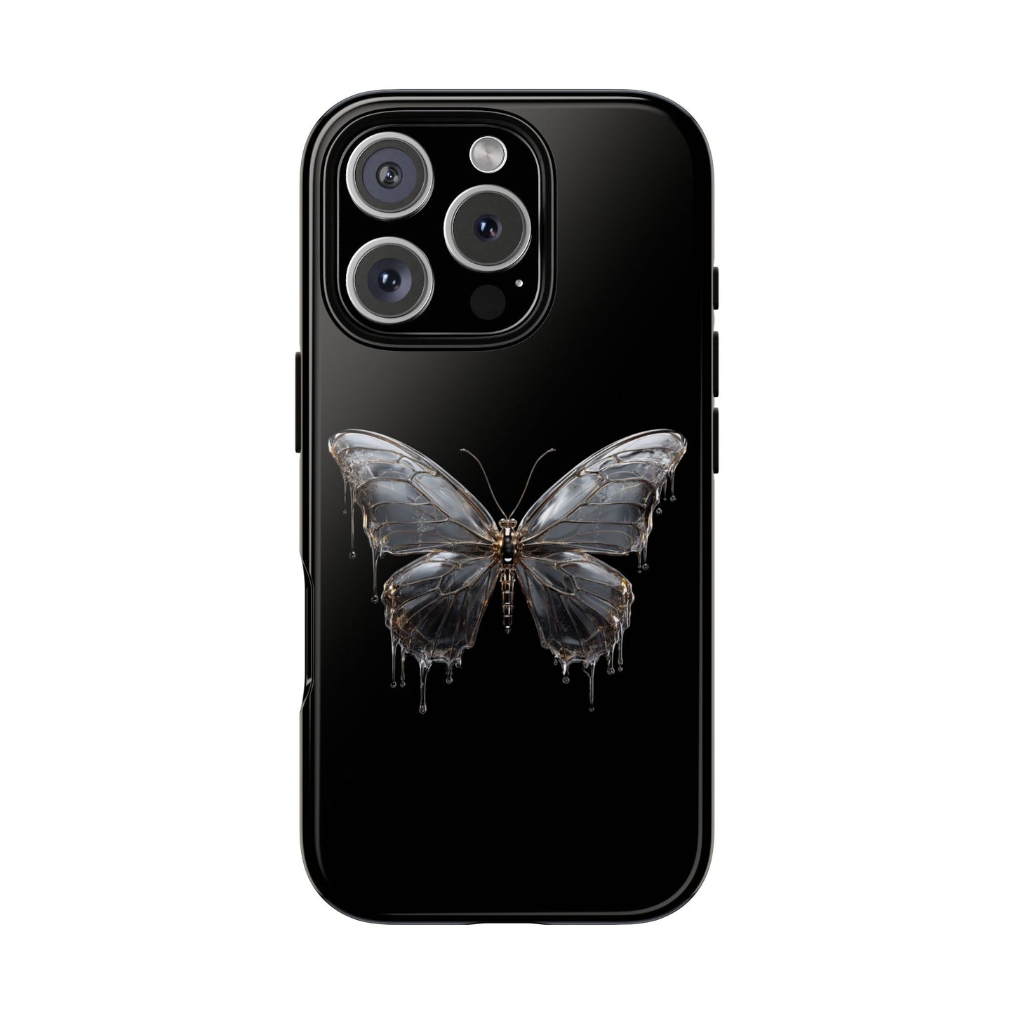 Metallic Butterfly (iPhone X - iPhone 17 Pro Max) [TOUGH CASE]