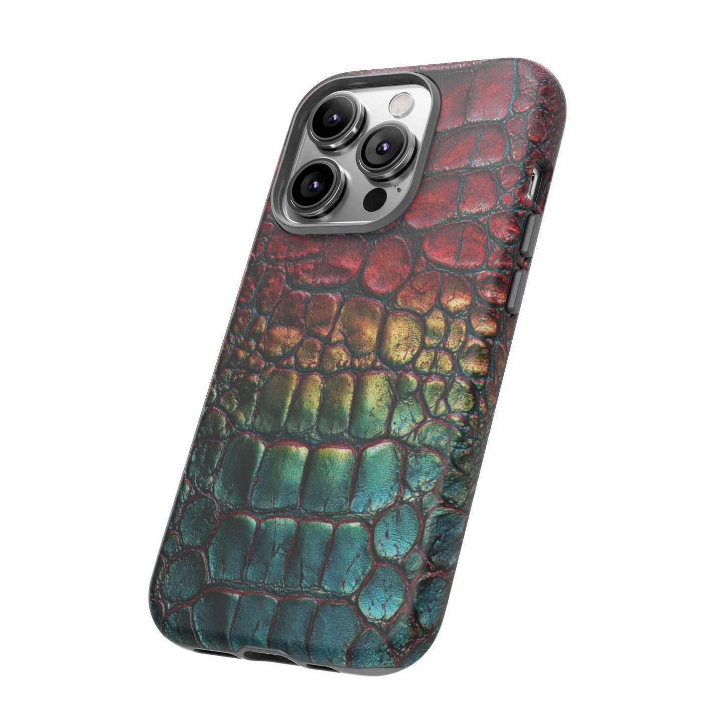 Red, Yellow, Blue Crocodile Skin [TOUGH CASE]