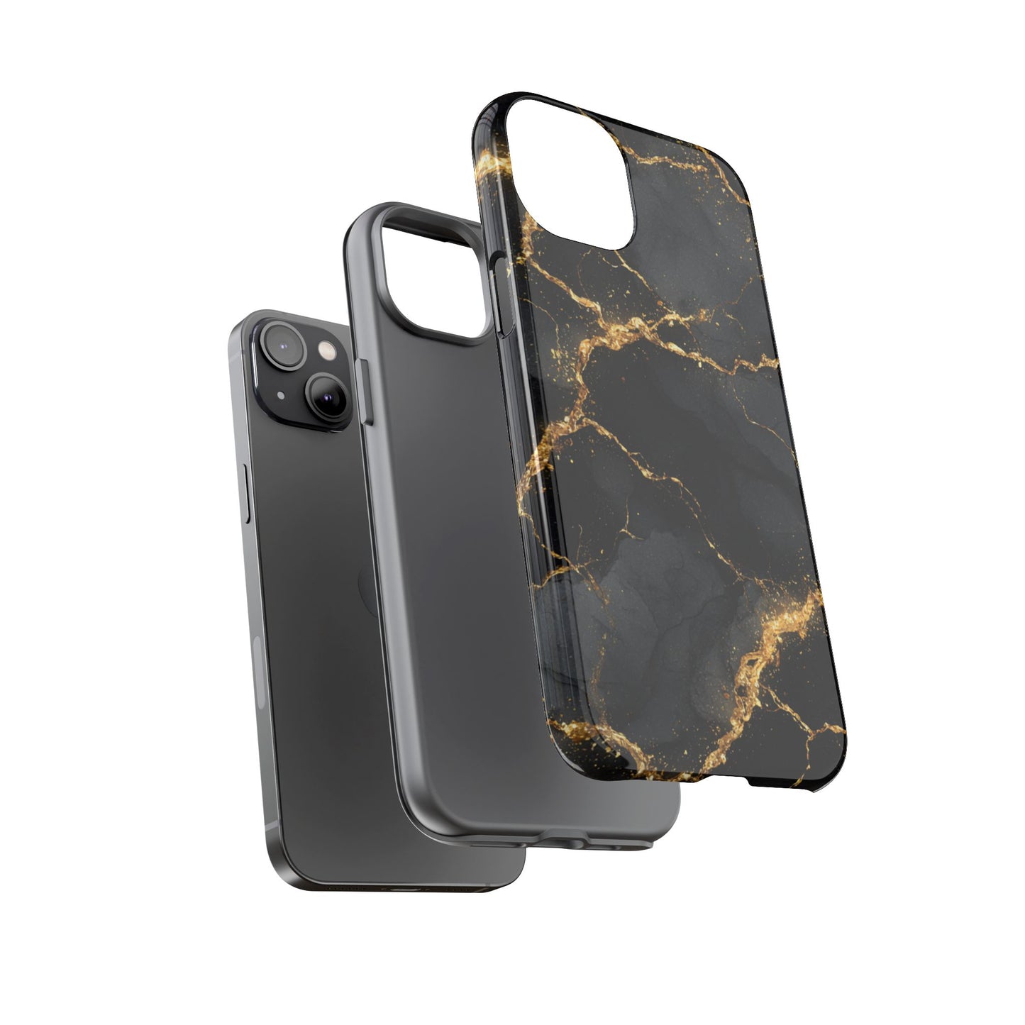 Black & Gold Marble [TOUGH CASE]