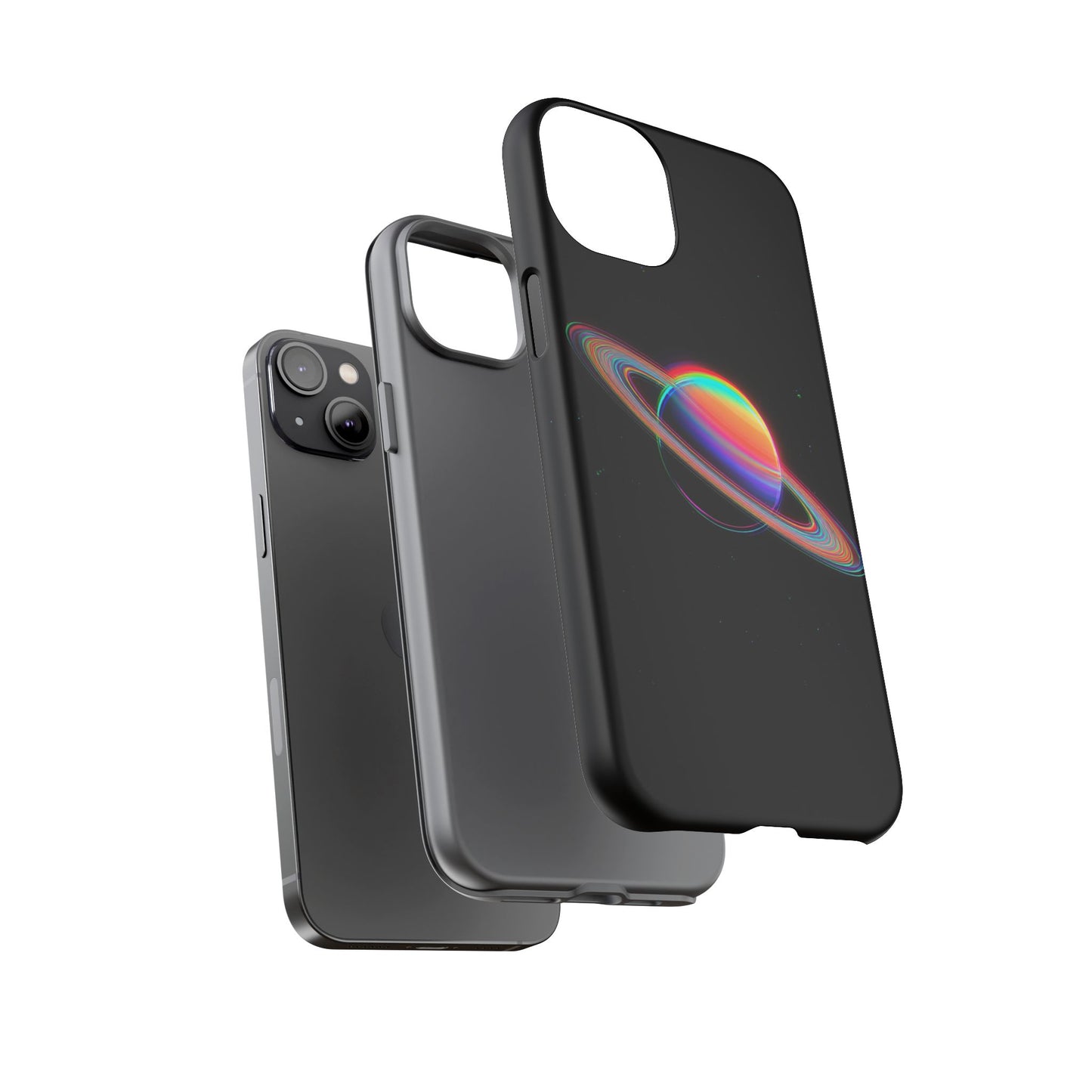 Glitched Saturn – (iPhone X - iPhone 17 Pro Max) [TOUGH CASE]