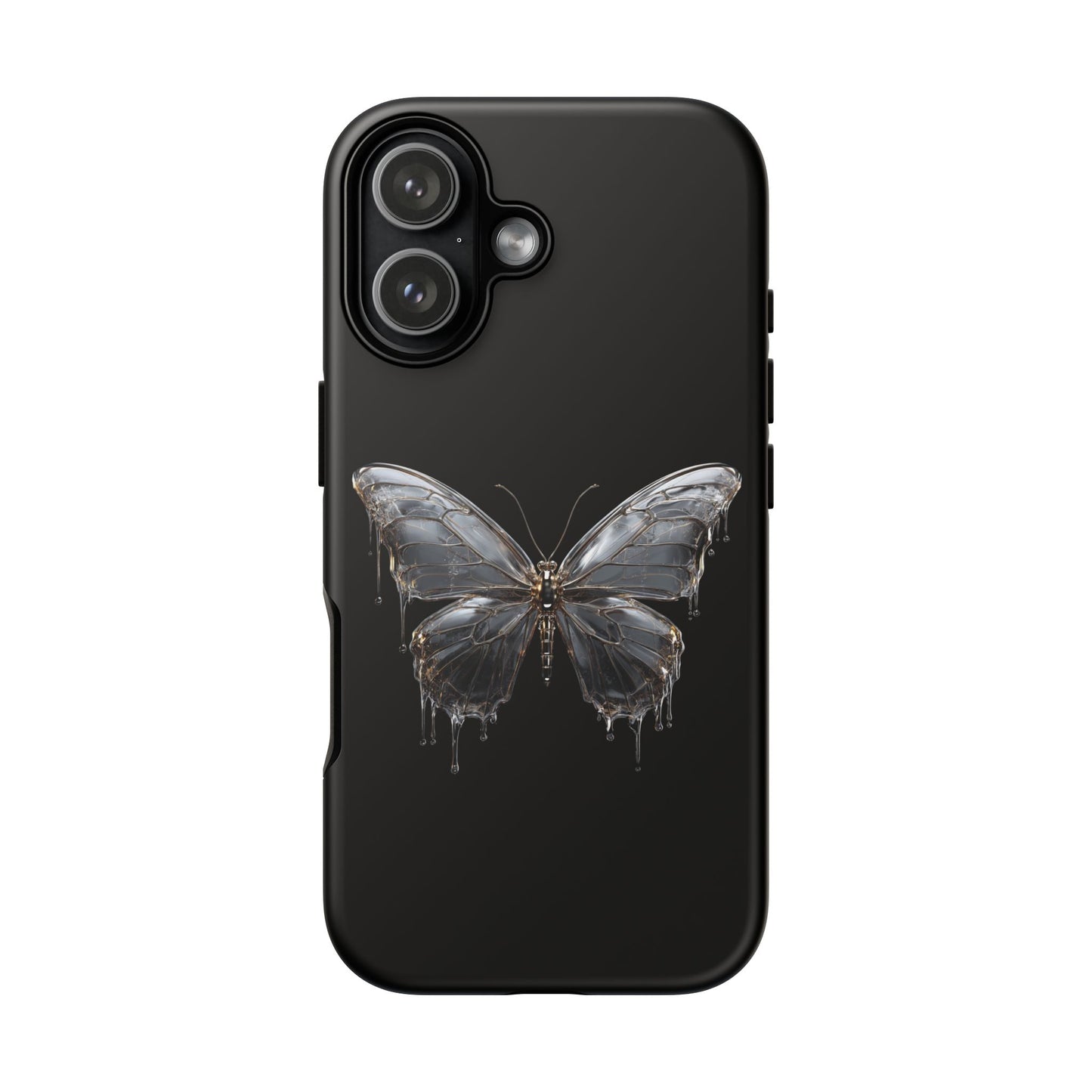 Metallic Butterfly (iPhone X - iPhone 17 Pro Max) [TOUGH CASE]