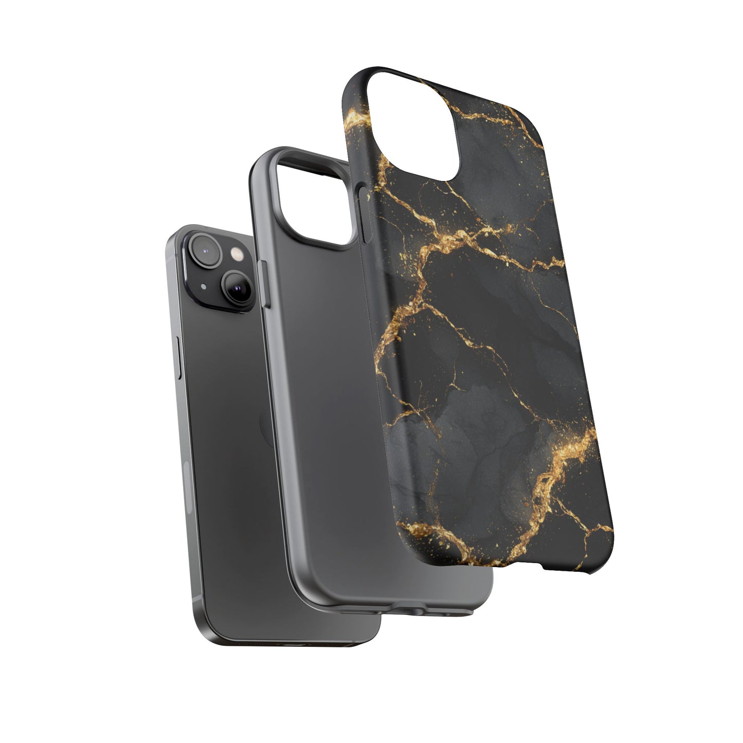 Black & Gold Marble [TOUGH CASE]