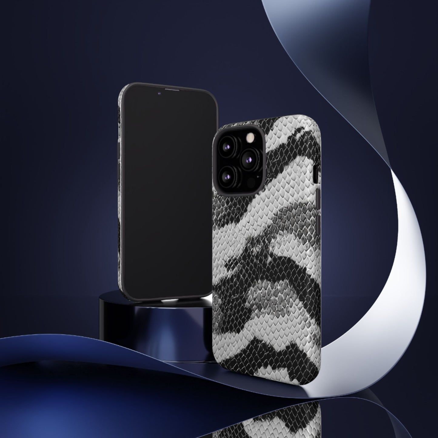 Black & White Snakeskin [TOUGH CASE]