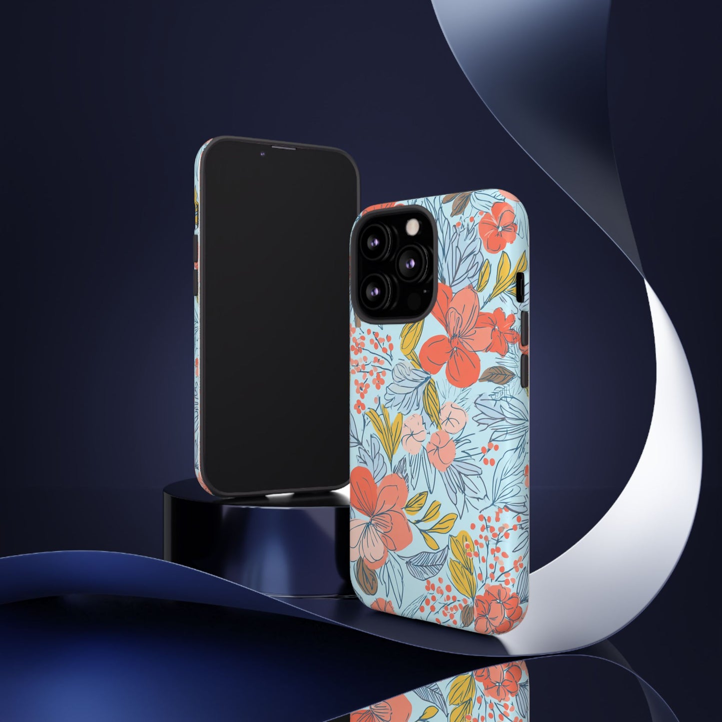 Floral 02 (iPhone X - iPhone 17 Pro Max) [TOUGH CASE]