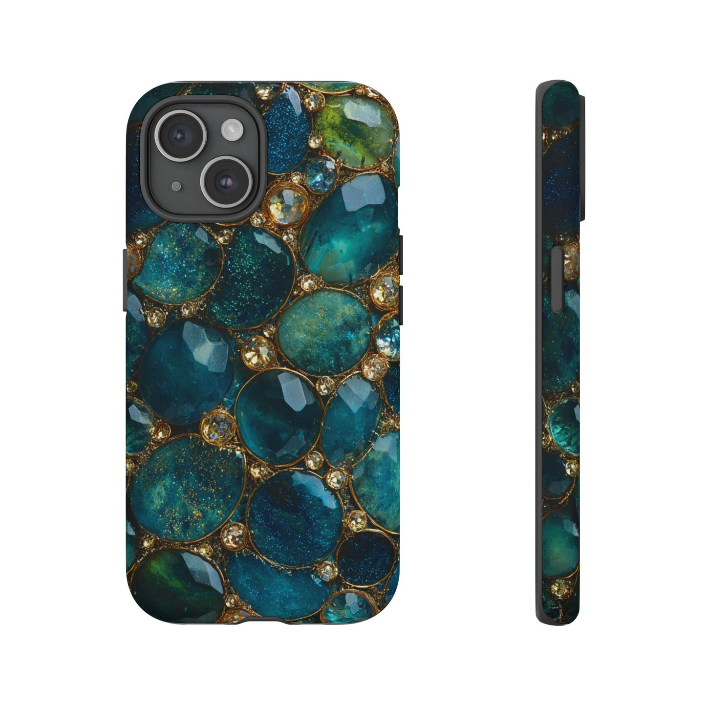 Blue Gemstones (iPhone Pro Max - iPhone X) [Tough Case]