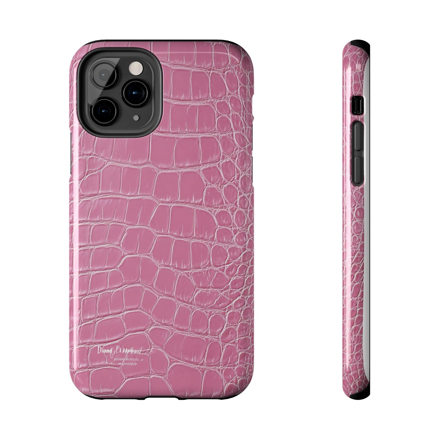 Pink Crocodile Leather