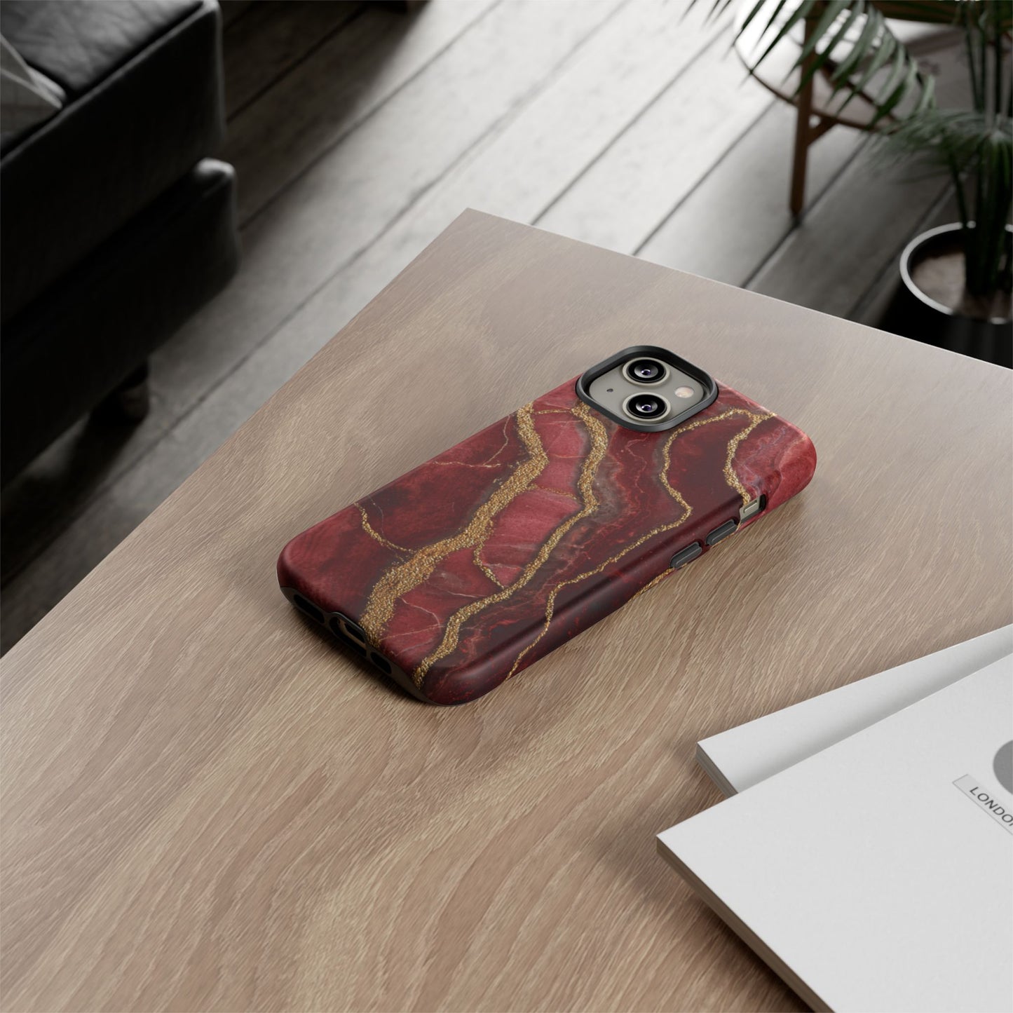 Red & Gold Marble [TOUGH CASE]