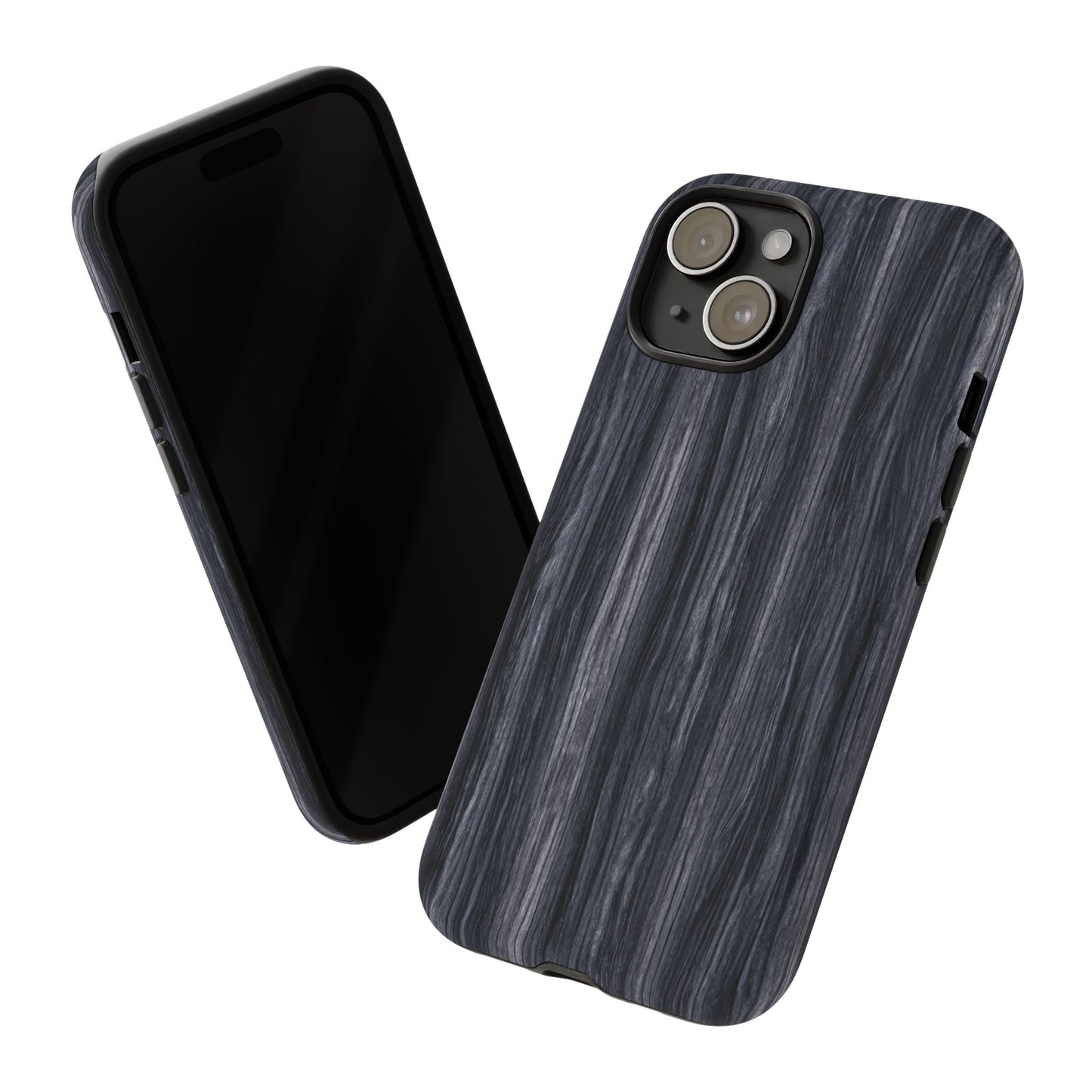 Black Wood (iPhone X - iPhone 17 Pro Max) [TOUGH CASE]