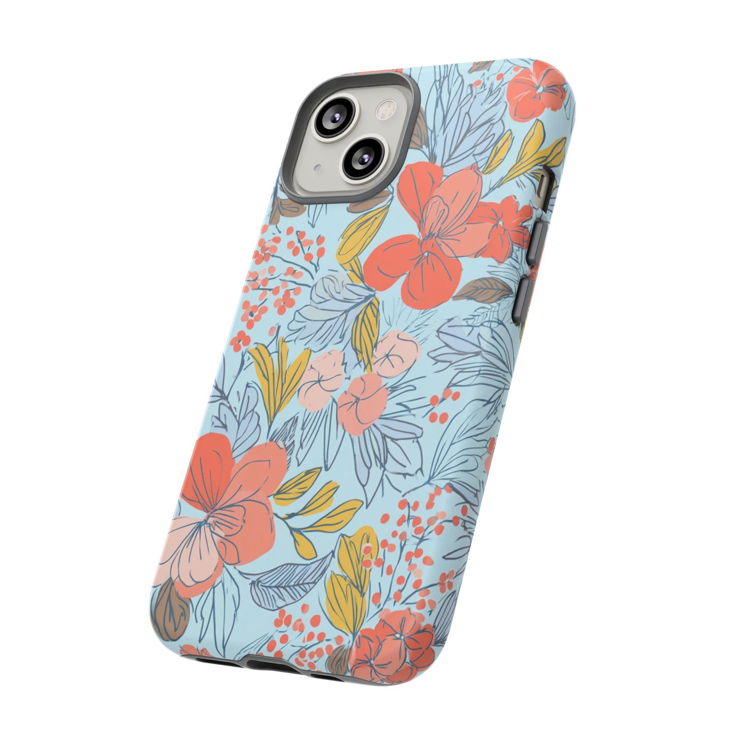 Floral 02 (iPhone X - iPhone 17 Pro Max) [TOUGH CASE]