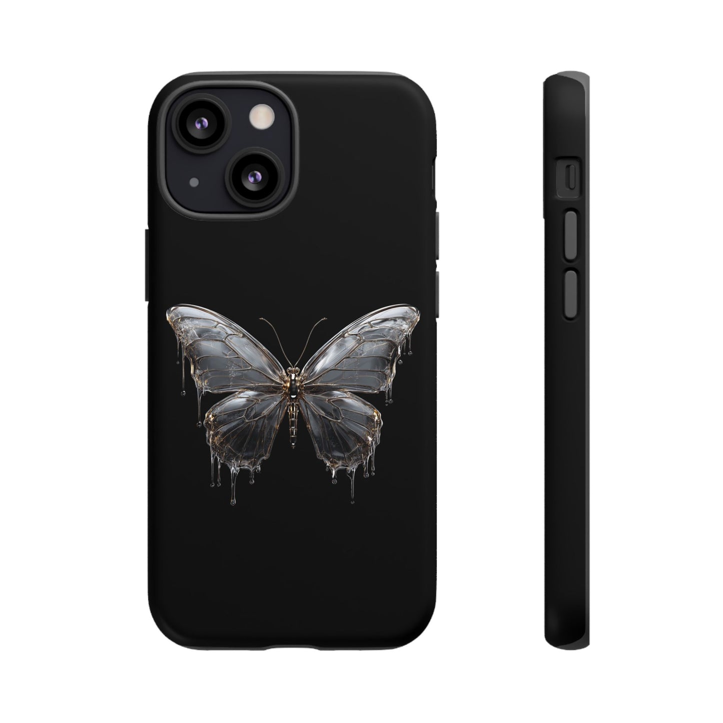 Metallic Butterfly (iPhone X - iPhone 17 Pro Max) [TOUGH CASE]