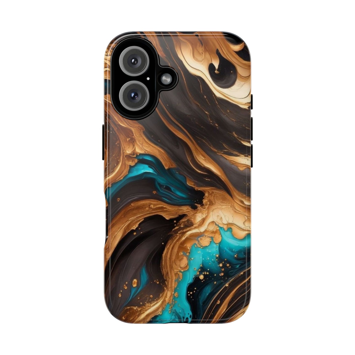 Metallic Swirls (iPhone X - iPhone 17 Pro Max) [TOUGH CASE]