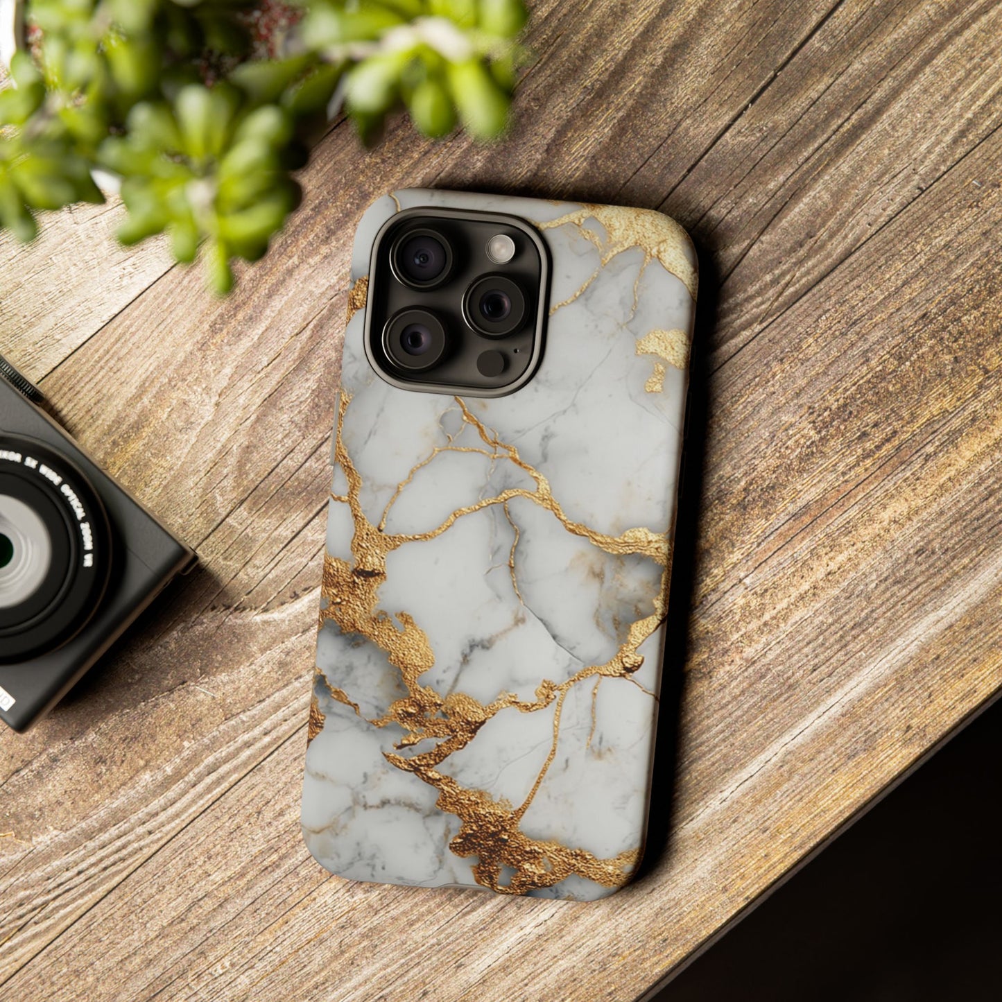 White & Gold Marble [TOUGH CASE]