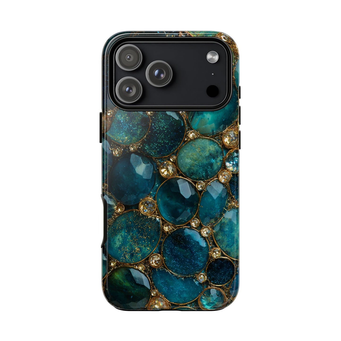Blue Gemstones (iPhone Pro Max - iPhone X) [Tough Case]